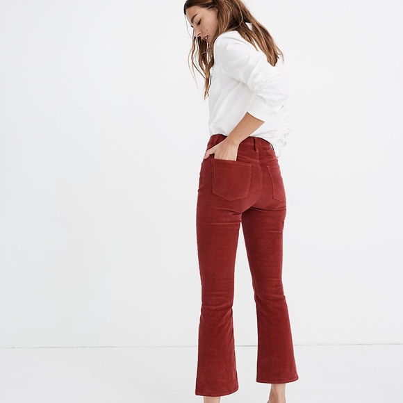 Madewell Cali Demi-Boot Jeans in Corduroy: Button Front Edition Size 32 - Picture 2 of 7